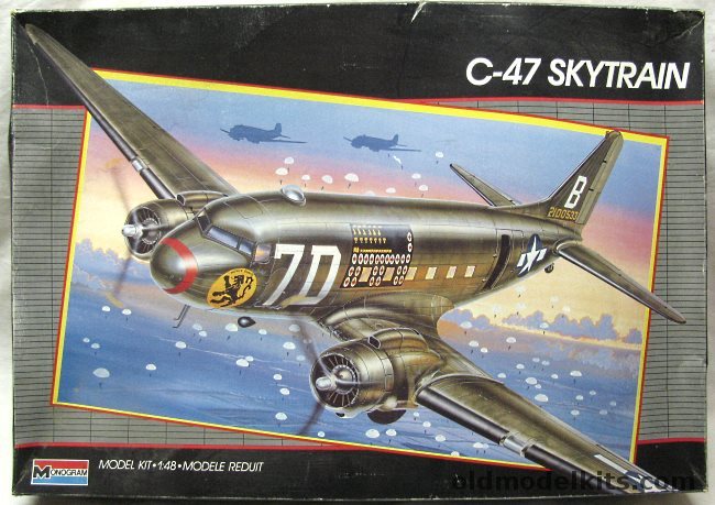 Monogram 1/48 C-47 Skytrain, 5607 plastic model kit
